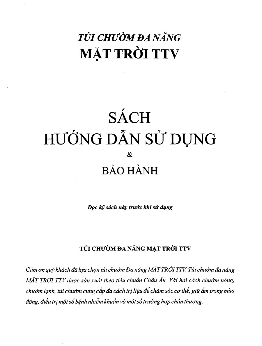 Túi chườm đa năng Mặt Trời TTV (31cm x 23cm)